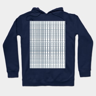 Modern Thin Blue Lines Crosshatch Hoodie